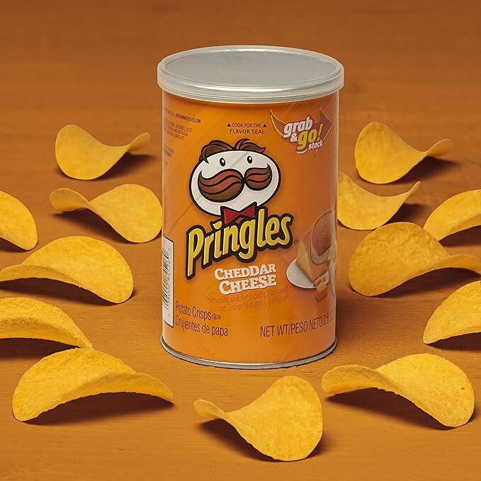 Pringles Cheddar Cheese Potato Chips, 2.5-Oz