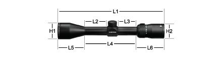 Vortex Diamondback 3-9x40mm Dead-Hold DBC (MOA) Riflescope