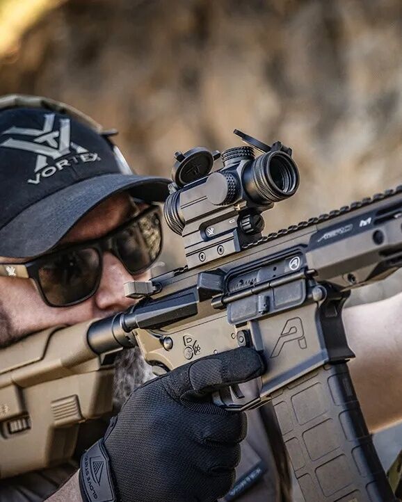 Vortex Spitfire AR Prism 1x25mm Red/Green Circle Dot Rifle Scope