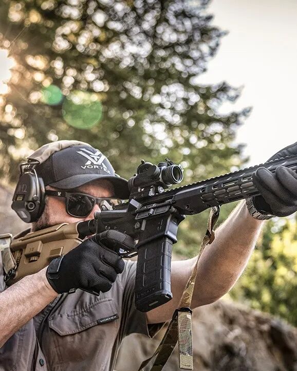 Vortex Spitfire AR Prism 1x25mm Red/Green Circle Dot Rifle Scope