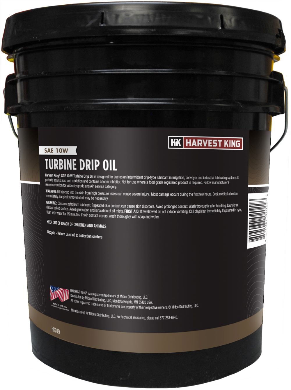 Harvest King SAE 10W Turbine Drip Oil, 5-Gal