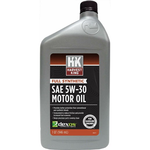 Harvest King 1 Quart Full Synthetic SAE 5W-30 Motor Oil