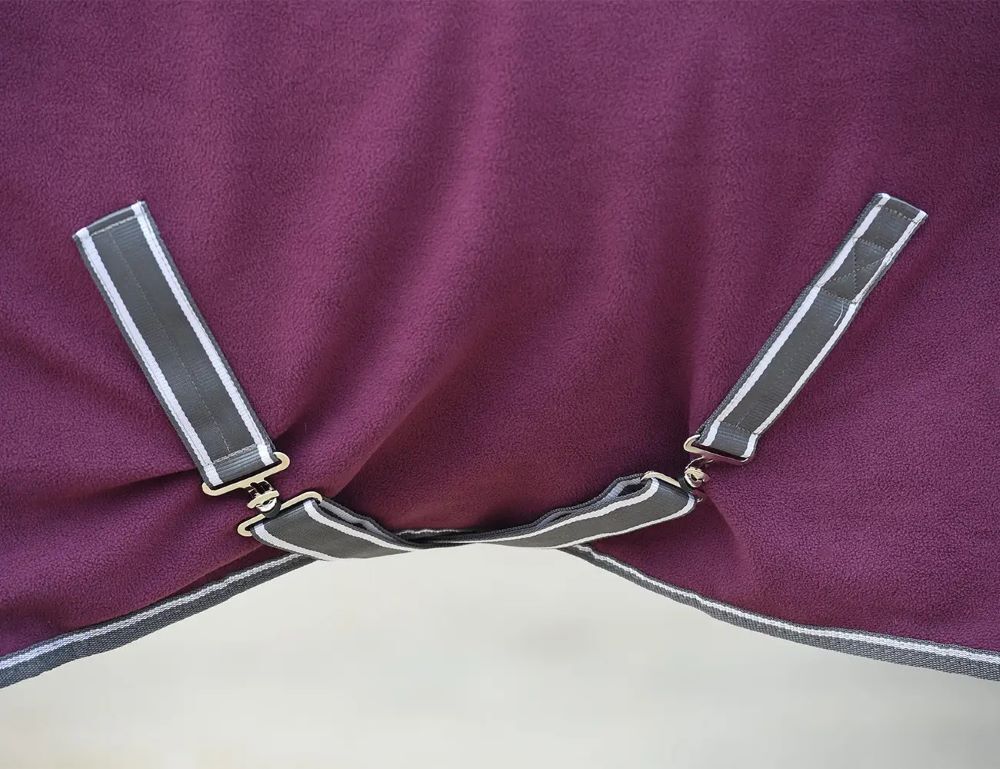 WeatherBeeta Maroon/Grey/White Anti-Static Fleece Cooler Standard Neck, 81-In