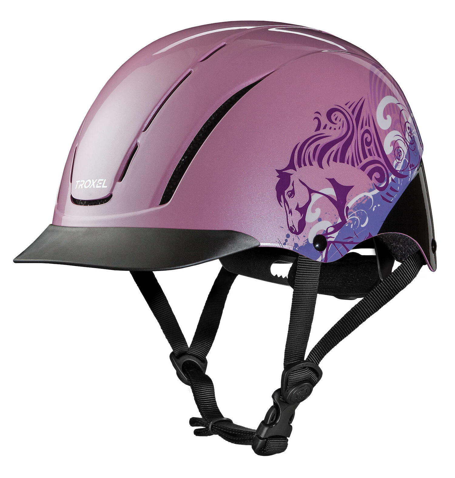 Troxel Spirit Low Profile Riding Helmet  Pink Dreamscape