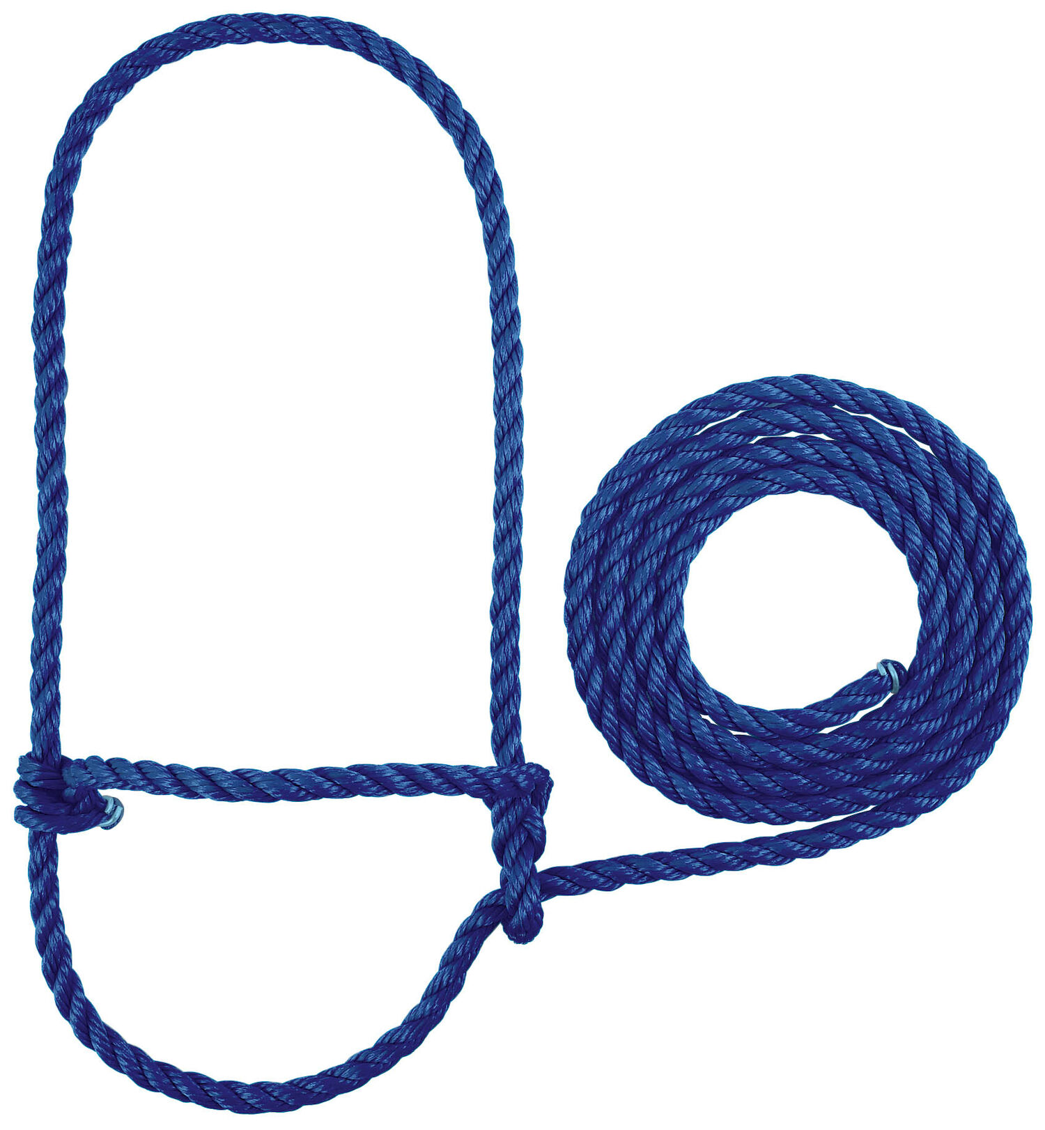 BLUE COW POLY ROPE HALTER