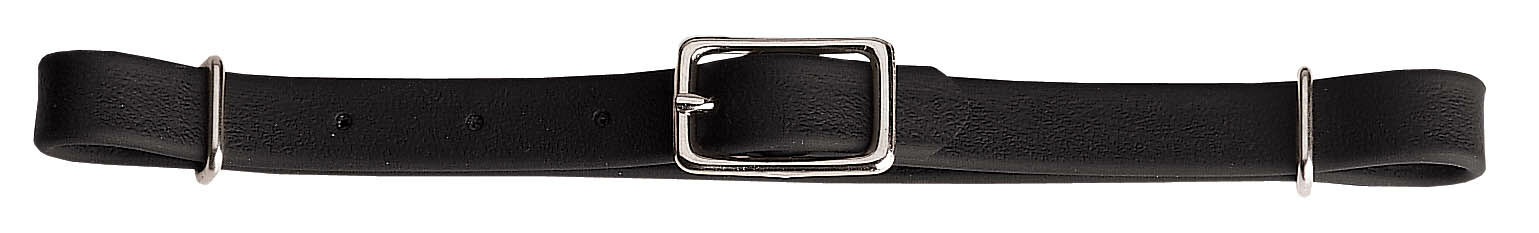 BLACK SYNTHETIC CURB STRAP