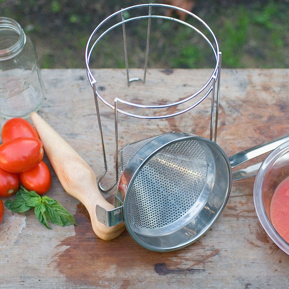 Stainless Steel Cone Strainer & Pestle Set