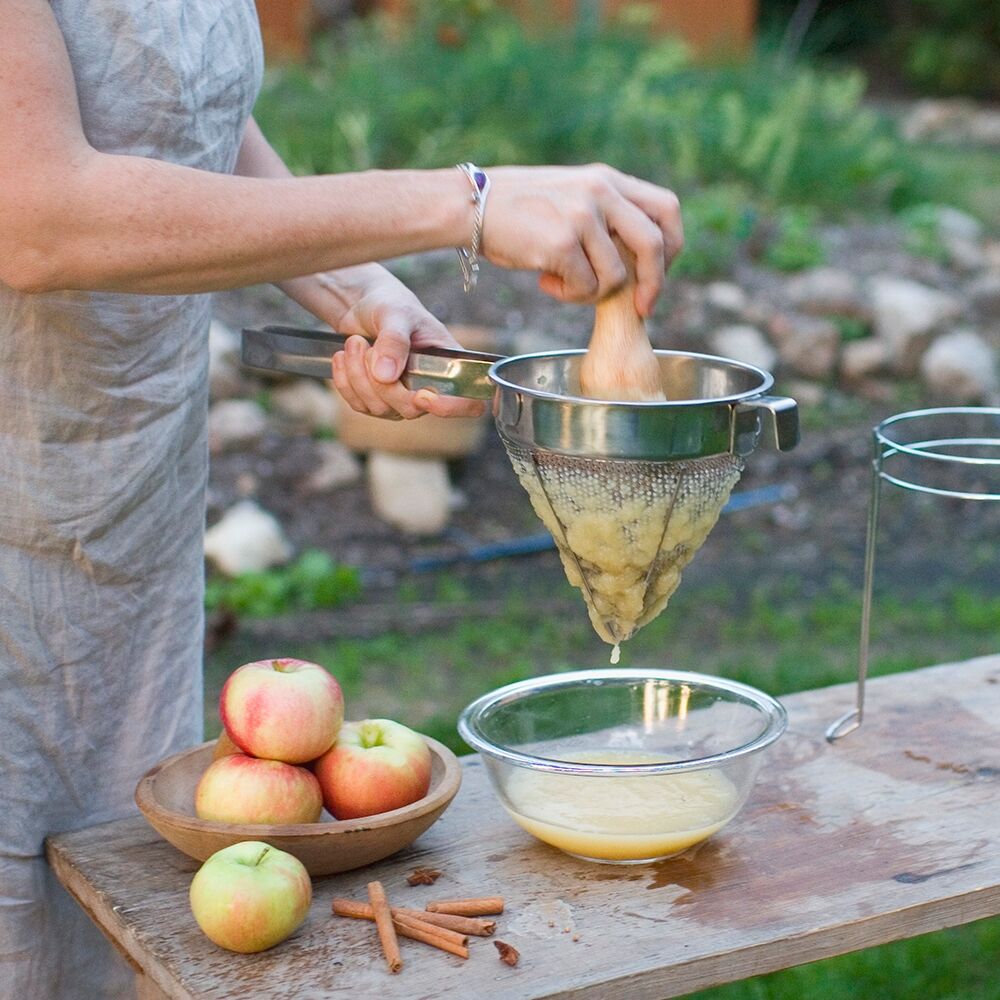 Stainless Steel Cone Strainer & Pestle Set