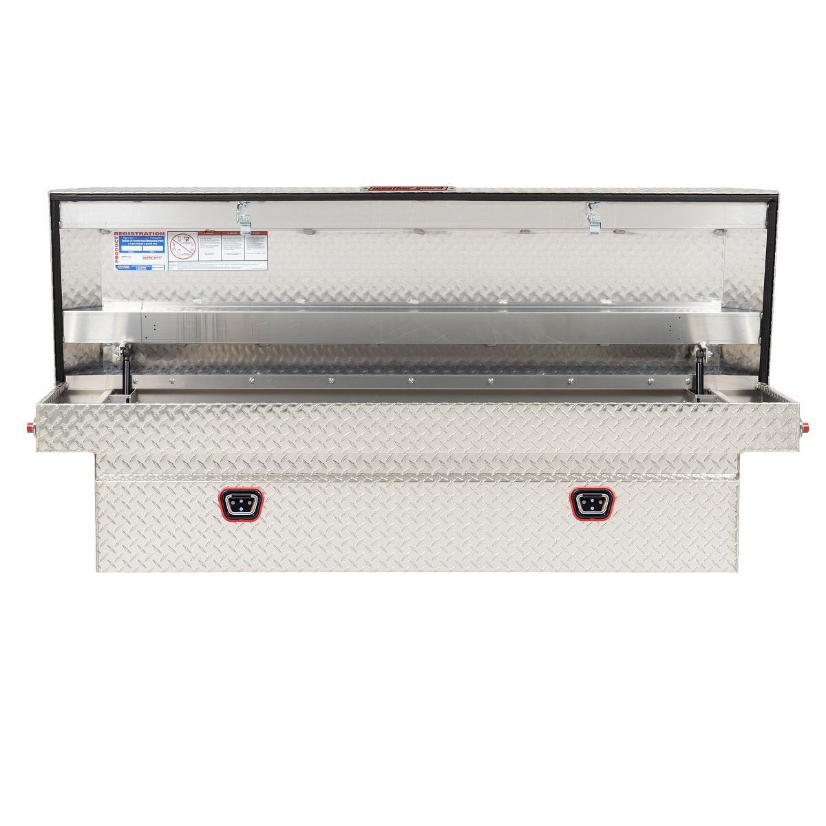 Weather Guard Saddle Box, Aluminum, Full Standard, 11-Cu. Ft