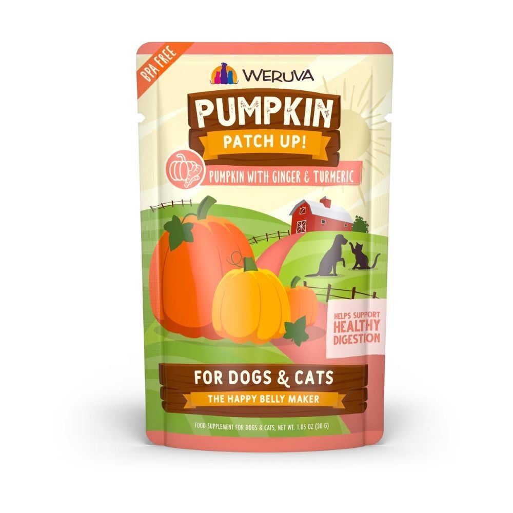 Weruva Pumpkin Patch Up Pumpkin with Ginger & Turmeric Dog & Cat Food, 1.05-Oz