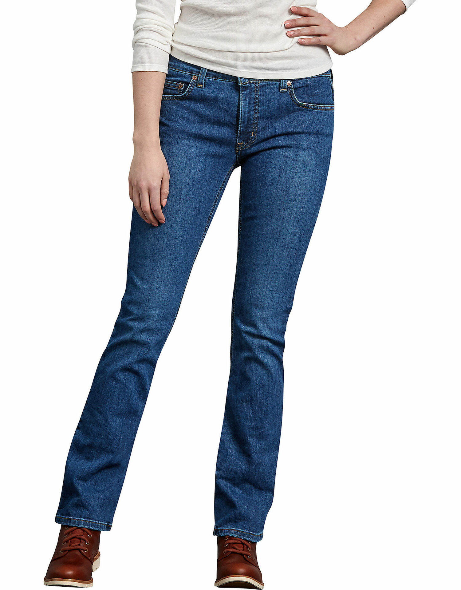 Womens Perfect Shape Bootcut Stretch Denim Jeans