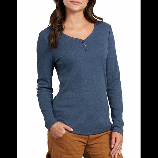 Women's Long Sleeve Henley Shirt