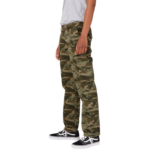 Women's Stretch Relaxed Cargo Pants in Light Sage Camo