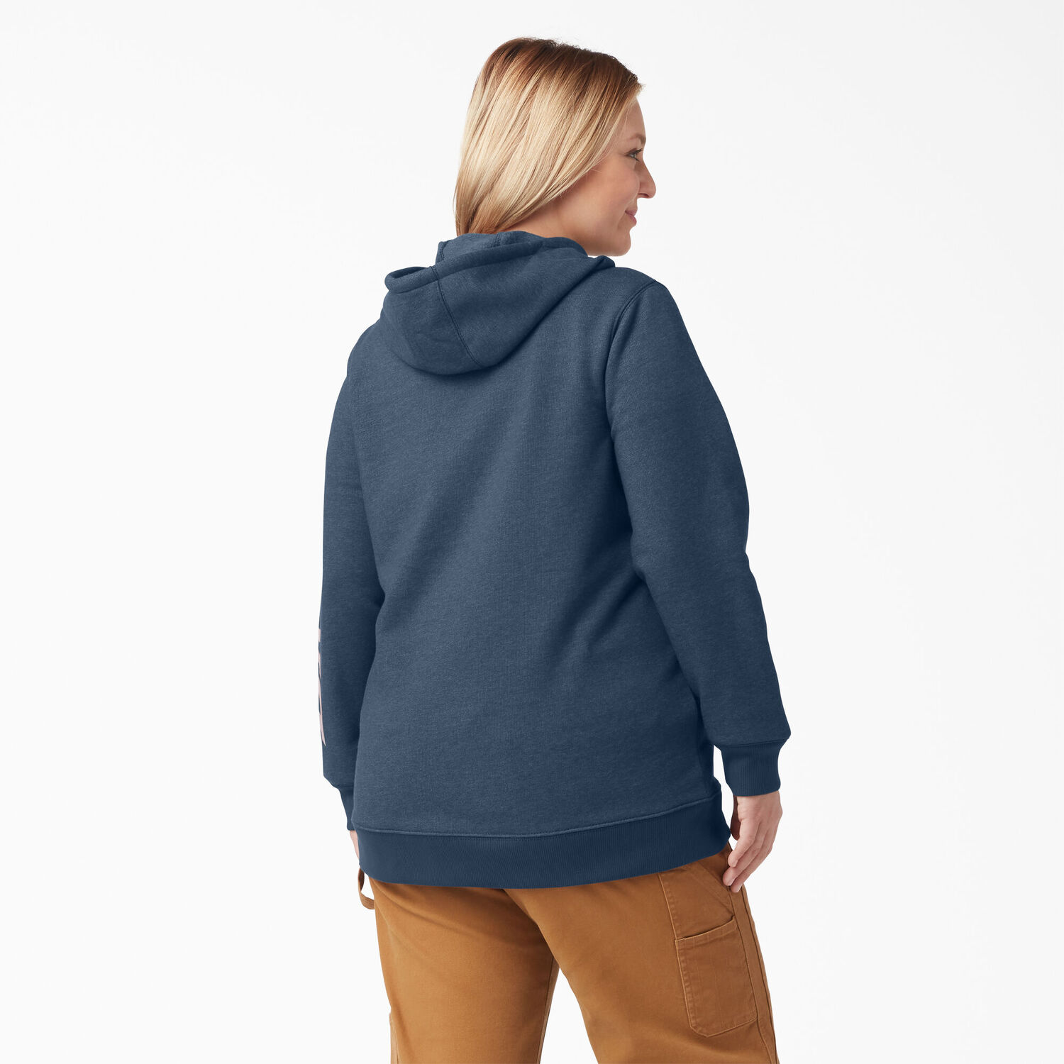 Dickies Women's Plus Water Repellent Sleeve Logo Hoodie