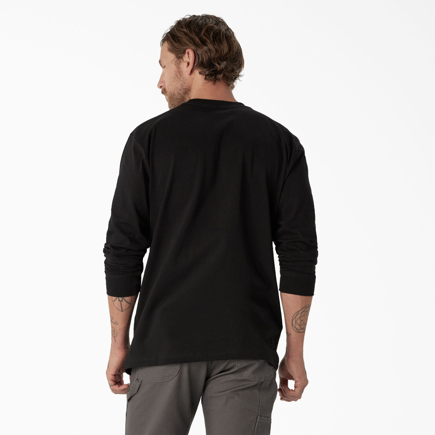 Dickies Men's Long Sleeve Heavyweight Logo T-Shirt