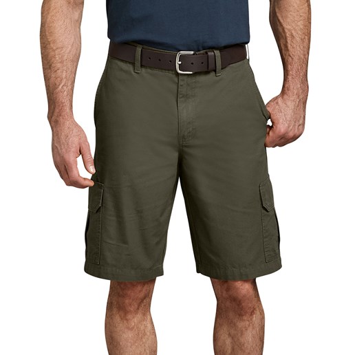 Men's Relaxed Fit Lightweight Ripstop Cargo Shorts in Rinsed Moss Green