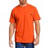 Men's Neon Short Sleeve Heavyweight T-Shirt in Bright Orange
