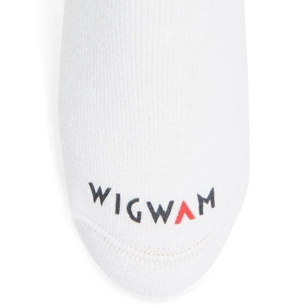 Wigwam Men's Super 60 Tube Midweight Cotton Socks 6-Pk in White
