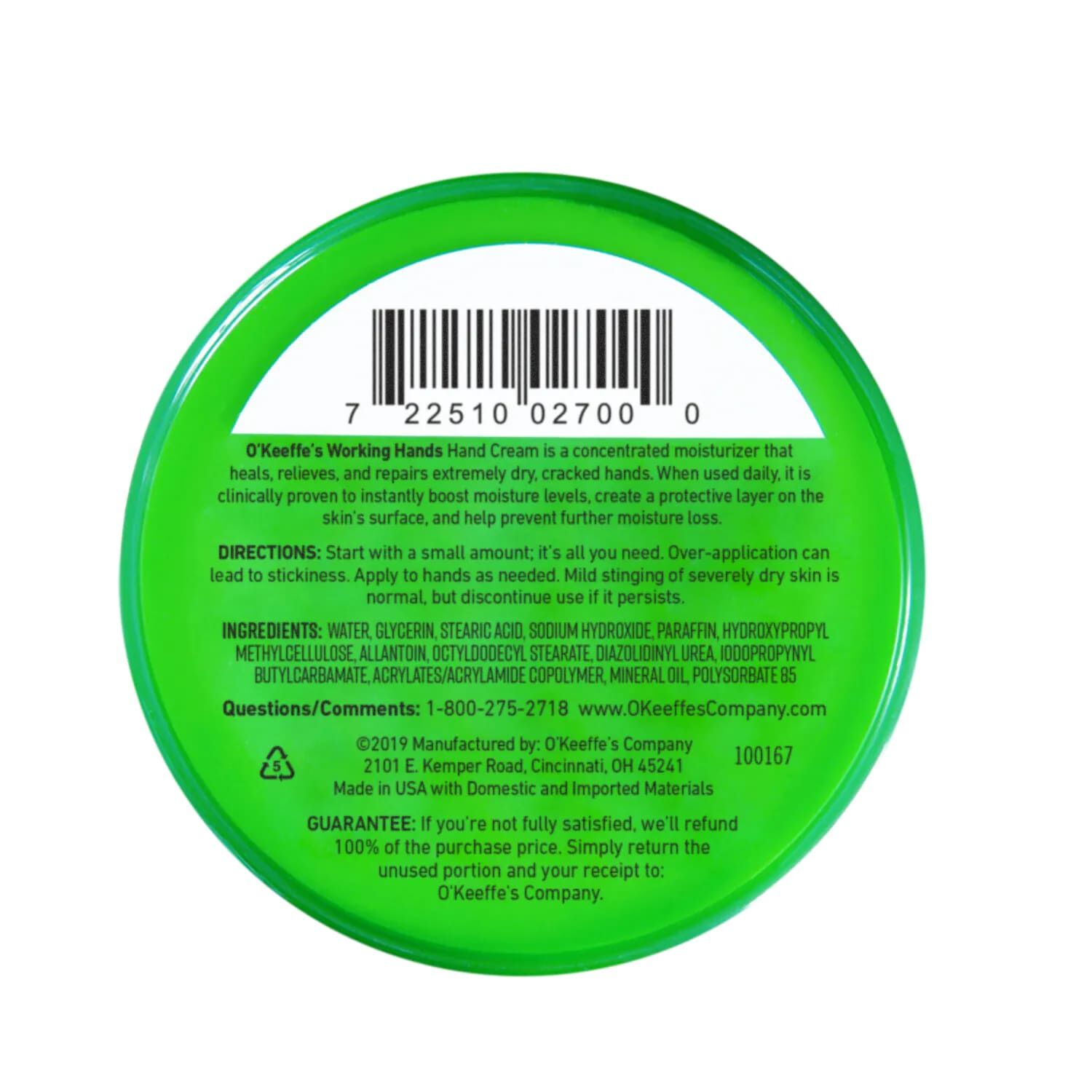 O'Keefe's Working Hands hand Cream, 3.4-Oz