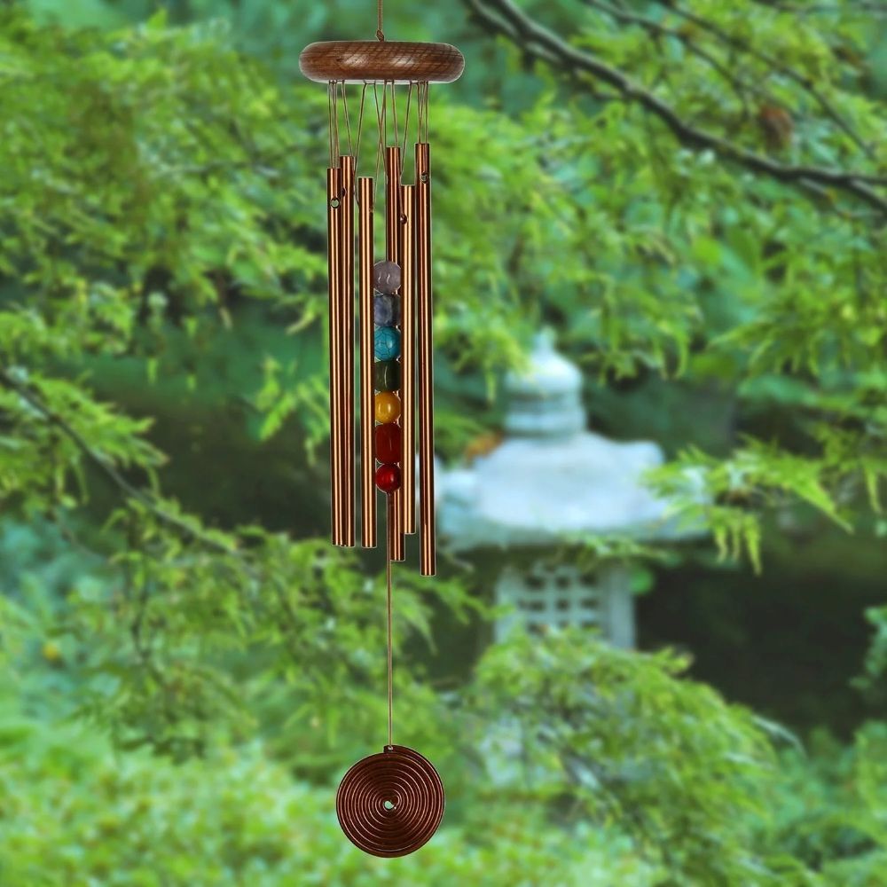 Woodstock Chimes Chakra Chime Seven Stones Bronze