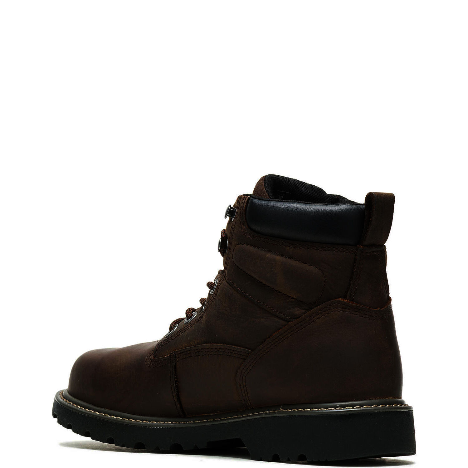 Wolverine Men's Floorhand Waterproof Steel Toe 6-In Work Boot in Dark Brown