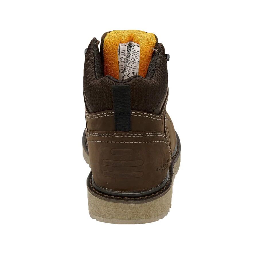 DEWALT Women's Flex Leather Steel Toe Safety Work Boot in Palm Brown