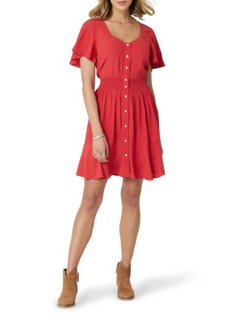 Wrangler Women's Retro Dress in Red