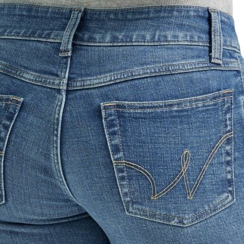 Wrangler Women's Mid Rise Essential Bootcut Jean inJayne