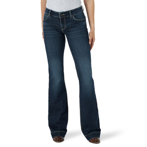 Wrangler® Women's Retro® Mae Mid Rise Trouser Jean in Samantha