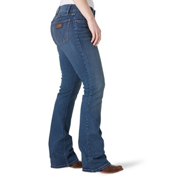 Wrangler Women's Retro Mae Mid Rise Stretch Boot Cut Jean