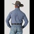 Wrangler® Men's George Strait Long Sleeve Plaid Button Shirt in Plum Aqua
