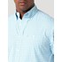 Wrangler® Men's George Strait Long Sleeve Plaid Button Shirt in Blue Checks