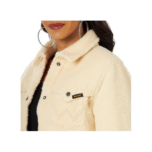 Wrangler® Women's Retro® Cozy Sherpa Snap Jacket in Sherpa