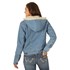Wrangler® Women's Retro® Sherpa Lined Hooded Button Jacket in Denim