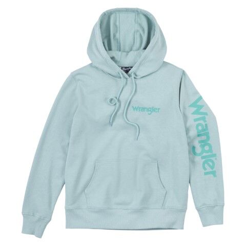 Wrangler Women's Retro Punchy Hoodie in Teal