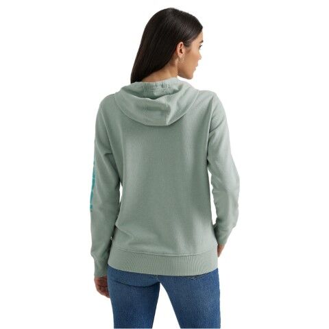 Wrangler Women's Retro Punchy Hoodie in Teal