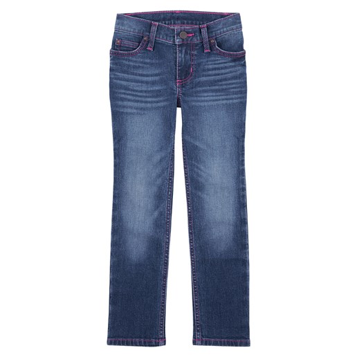 Wrangler® Western Girl's Straight Jean in Dark Denim