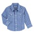 Wrangler® Western Baby Boy Shirt in Blue Plaid