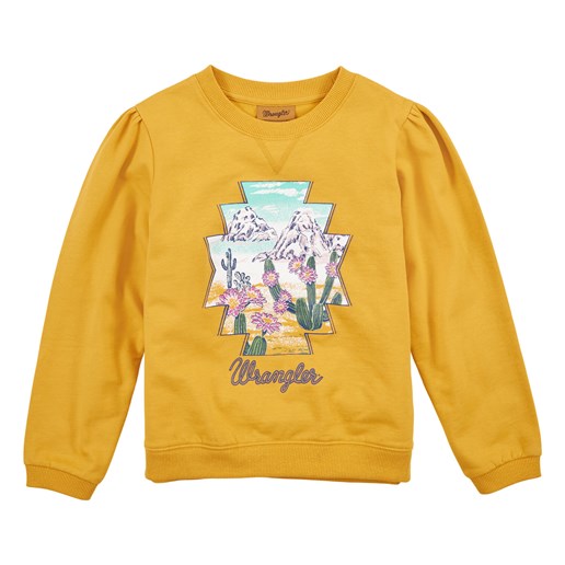 Wrangler® Western Girl's Sweatshirt in Yellow