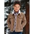 Wrangler® Boy's Sherpa Lined Corduroy Jacket in Sepia Tint