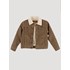 Wrangler® Boy's Sherpa Lined Corduroy Jacket in Sepia Tint