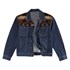 Wrangler® Boy's Unlined Denim Button Jacket in Dark Denim