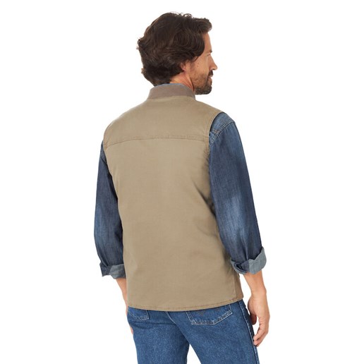 Wrangler® Men's Rancher Vest in Tan