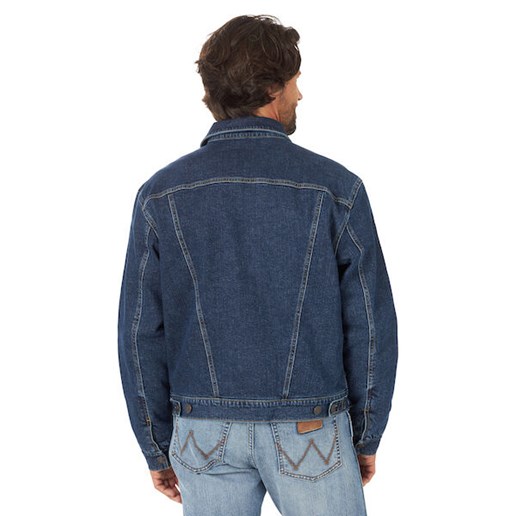 Wrangler® Men's Retro® Lined Denim Jacket in Dark Denim