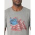 Wrangler® Men's Short Sleeve American Flag T-Shirt in Graphite Heather