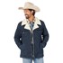 Wrangler® Men's Western Sherpa Lined Denim Snap Wrange Jacket in Abbey Stone