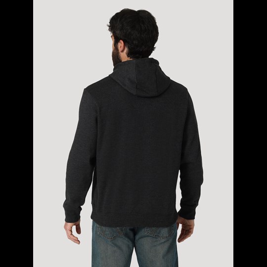 Wrangler® Men's Western Longhorn American Flag Pullover Hoodie in Charcoal  Heather - Shirts | Wrangler | Coastal Country