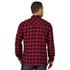 Wrangler® Men's Retro® Long Sleeve Flannel Modern Fit Snap Shirt in Red/Black
