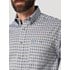 Wrangler® Men's George Strait Long Sleeve Print Button Shirt in Blue/Grey