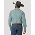 Wrangler® Men's George Strait Long Sleeve Paisley Button Shirt in Green